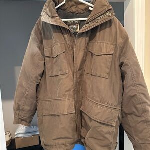 Vtg Quality Detailed Pacific Trail  London Fog Jacket Coat Tan Men's Size Large
